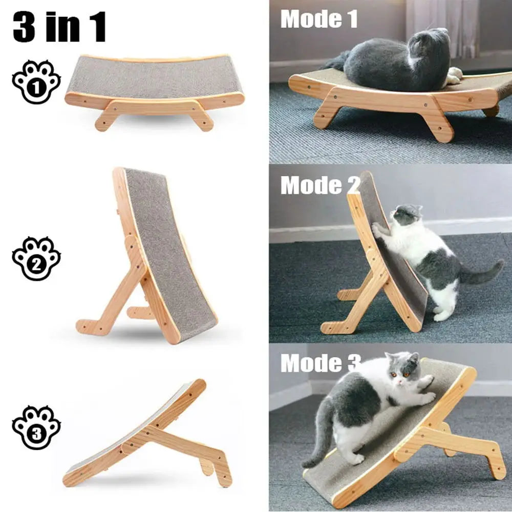 ClawCat™ - Solid Wood Cat Scratcher