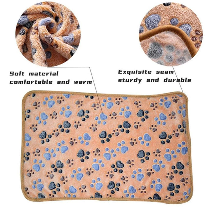 Soft Fluffy High Quality Pet Blanket Cute Cartoon Pattern Pet Mat Warm and Comfortable Blanket for Cat Dogs